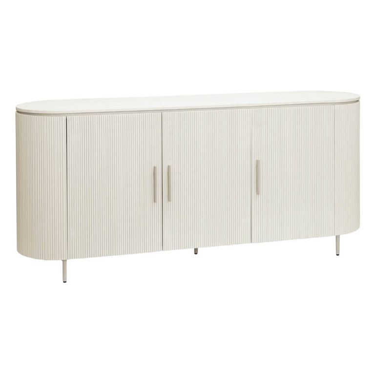 Corbetta Japandi Dressoir 3 Deuren Ronde Hoeken Global Furniture Woonwinkel