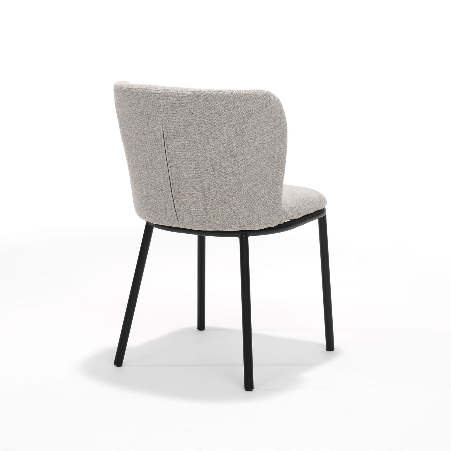 Kate Modern Dining Room Chair With Round Back In Teddy Fabric Global Furniture 6515